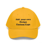 Custom Embroidered 6-panel Twill Caps