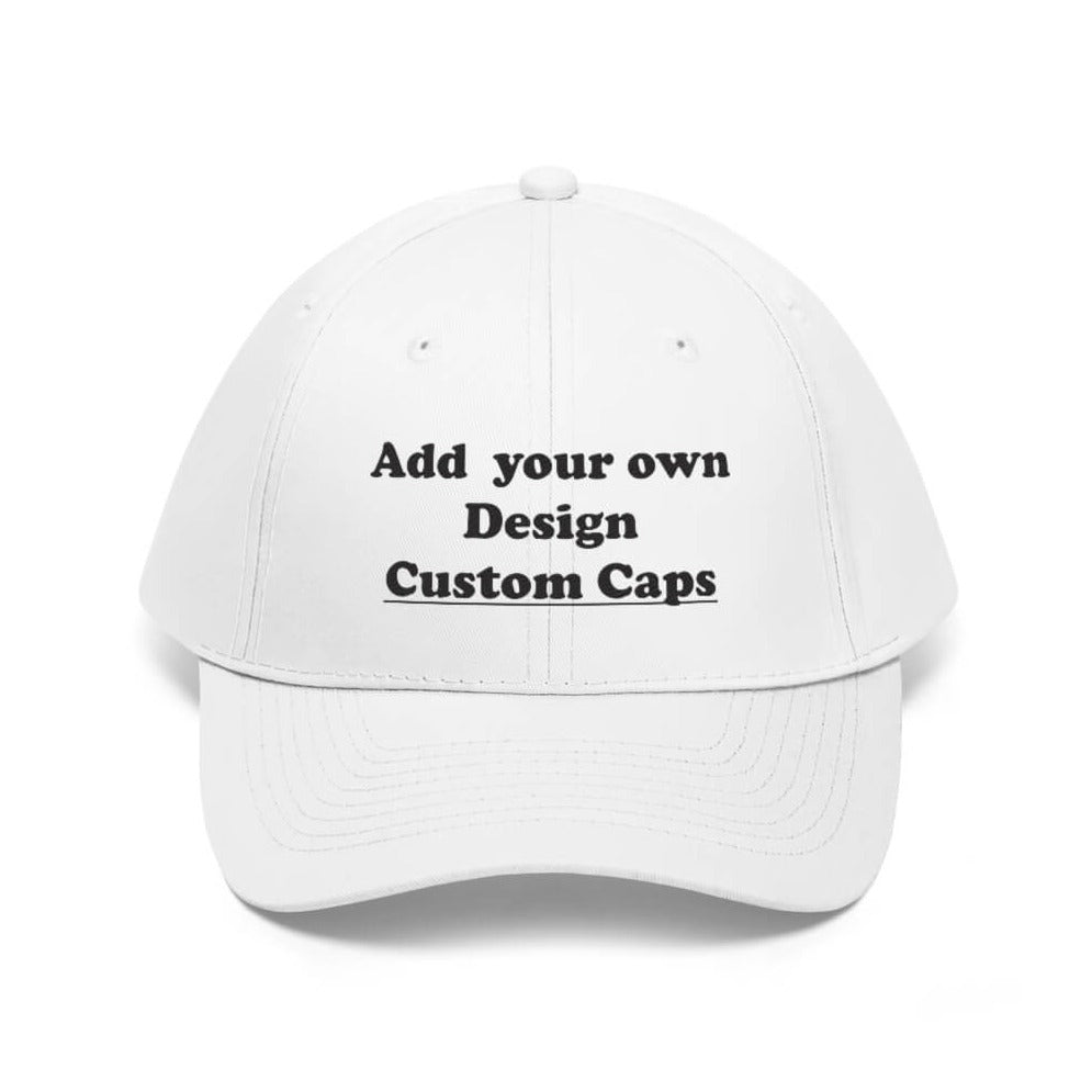 Custom Embroidered 6-panel Twill Caps